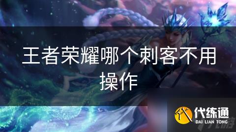王者榮耀哪個(gè)刺客不用操作