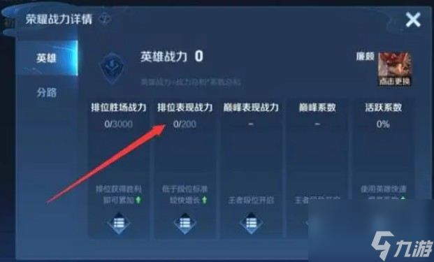 王者榮耀表現分在哪里看