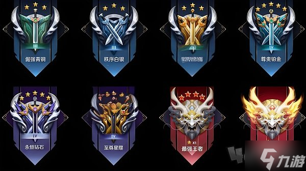 王者榮耀的段位等級怎么劃分 王者榮耀排位等級排序表2024最新一覽